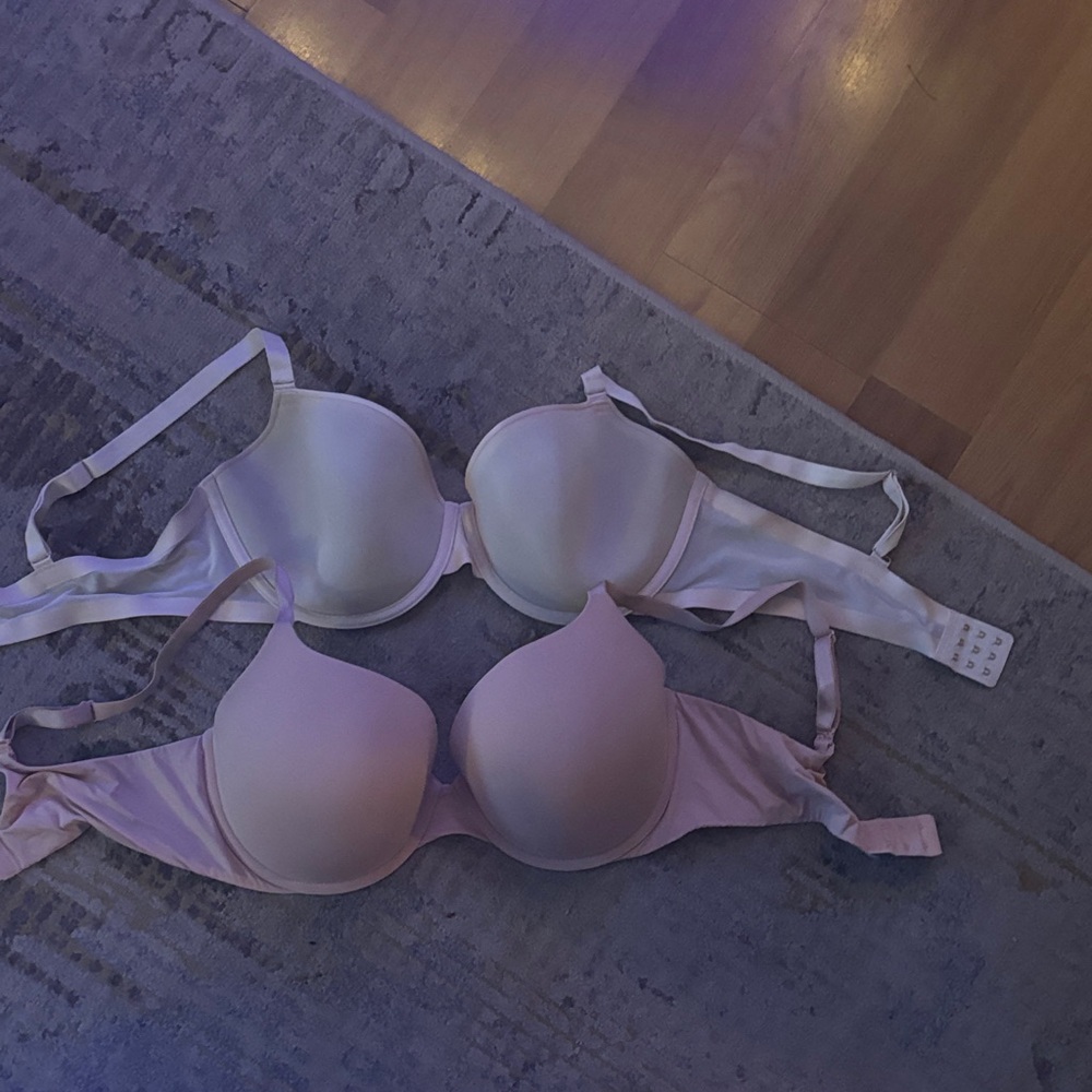 Victoria's Secret White and Pink Bras